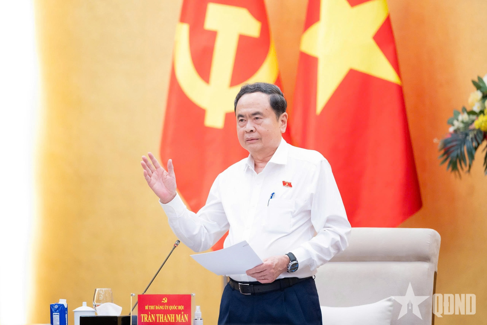 Chủ tịch Quốc hội Trần Thanh Mẫn chủ trì Hội nghị lần thứ sáu Ban Chấp hành Đảng bộ Quốc hội